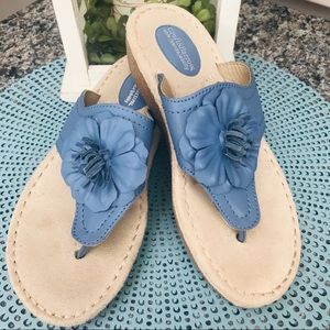 Croft & Barrow Sole (Sense)ability Blue Sandals